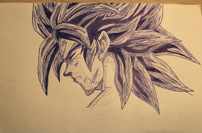 SSJ5 Goku (would love some tips for improvement) - 9GAG