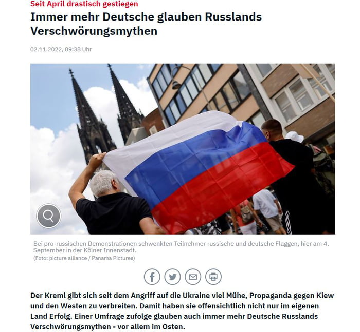 More And More Germans Believe Russia's Conspiracy Theories - The ...