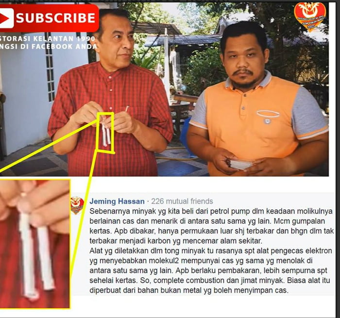 Kad Jimat Minyak Tu Takleh Lawan Sumbu Jimat Minyak Ni,yang Ni Terus ...