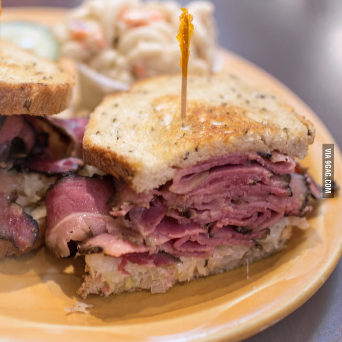 I'm a big fan of Pastrami Ruebens aka 'Rachel' Sandwiches 9GAG