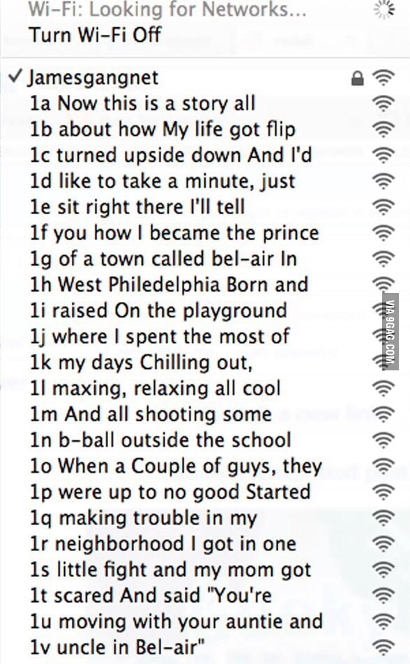 Just moved into an apartment, setting up the wifi when I saw this. 9GAG
