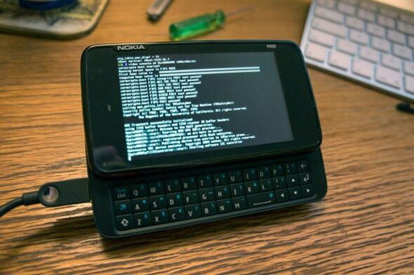 Nokia n900 with the Linux's mobile OS Maemo was the true programmer ...