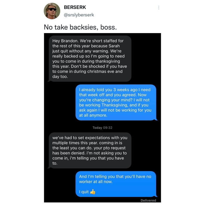 What Is No Take Backsies