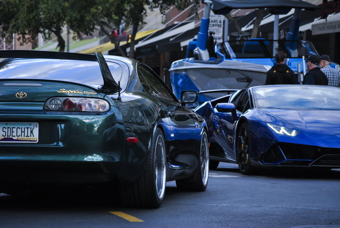 Toyota Supra Turbo And Lamborghini Huracan Performante 9GAG