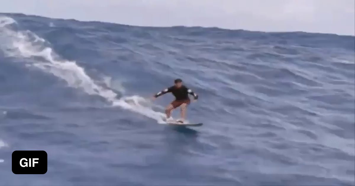 Surfer Laird Hamilton takes on the biggest wave 9GAG