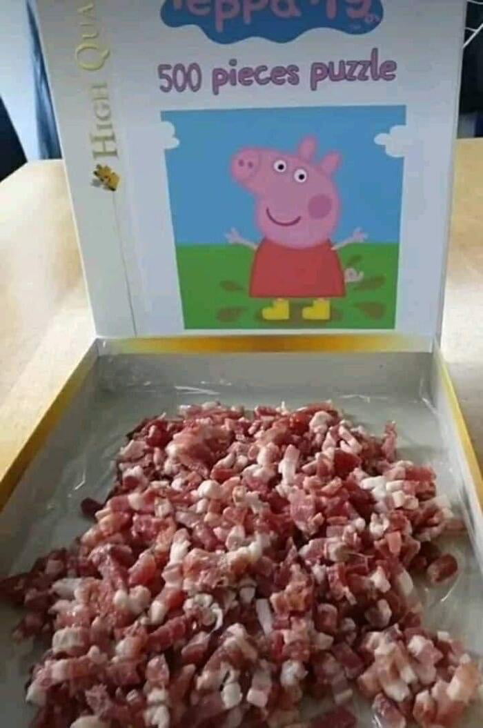 Pork puzzle 9GAG