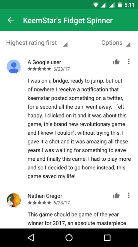 fidget spinner reviews