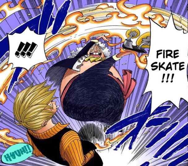 I Rewatched The One Piece Series Again And I Noticed That Sanji Might Have Get The Idea Of Diable Jambe From That Idiot Cook On The Train 9gag