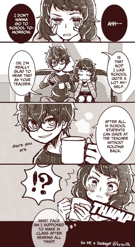 Posting Persona Pics Daily Day 639 P5 Kawakami And Joker 9gag