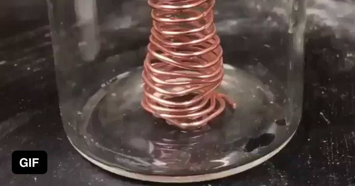 Copper wire and Silver nitrate react in an amazing way! 9GAG