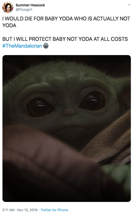 Baby Yoda Makes Debut In The Mandalorian 9gag