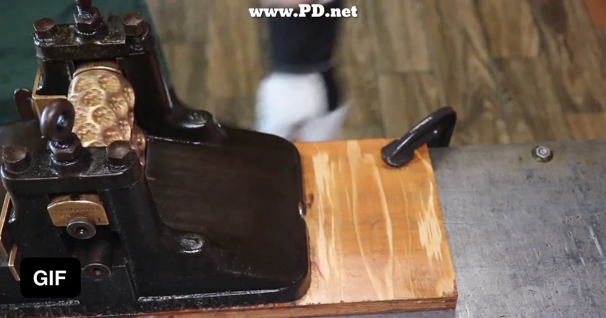 Making raspberry drops with a Victorian candy machine 9GAG