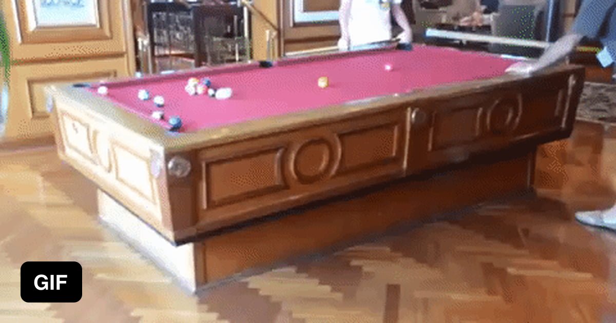 Gyroscopic Self-leveling Pool Table On A Cruise Ship - 9gag