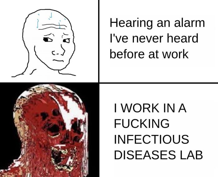 When the lab alarm sounds unfamiliar - 9GAG