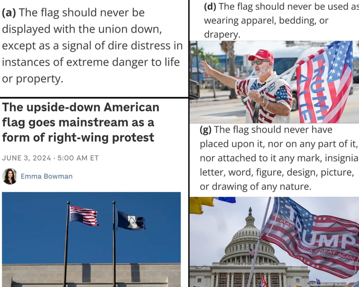 Some Basic Reminders To The Party Of "pAtRioTiSm" From The US Flag Code ...