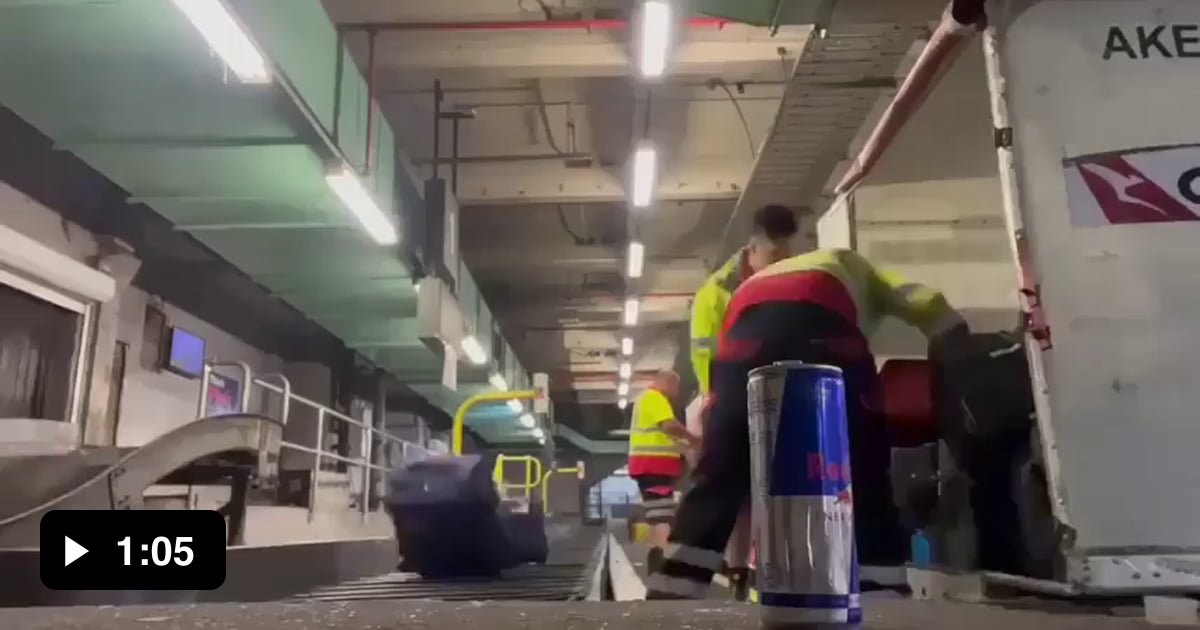 How Qantas treats your baggage - 9GAG