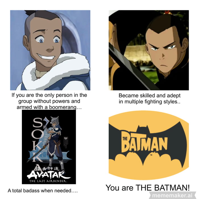 Sokka Dark Knight 9GAG