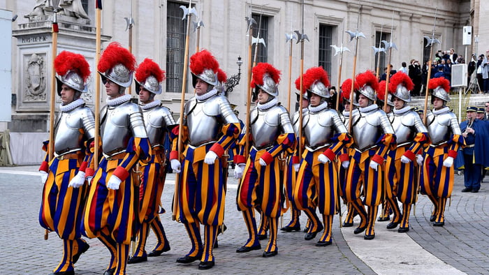 Vatican City is now also sending troops to Ukraine in support. - 9GAG