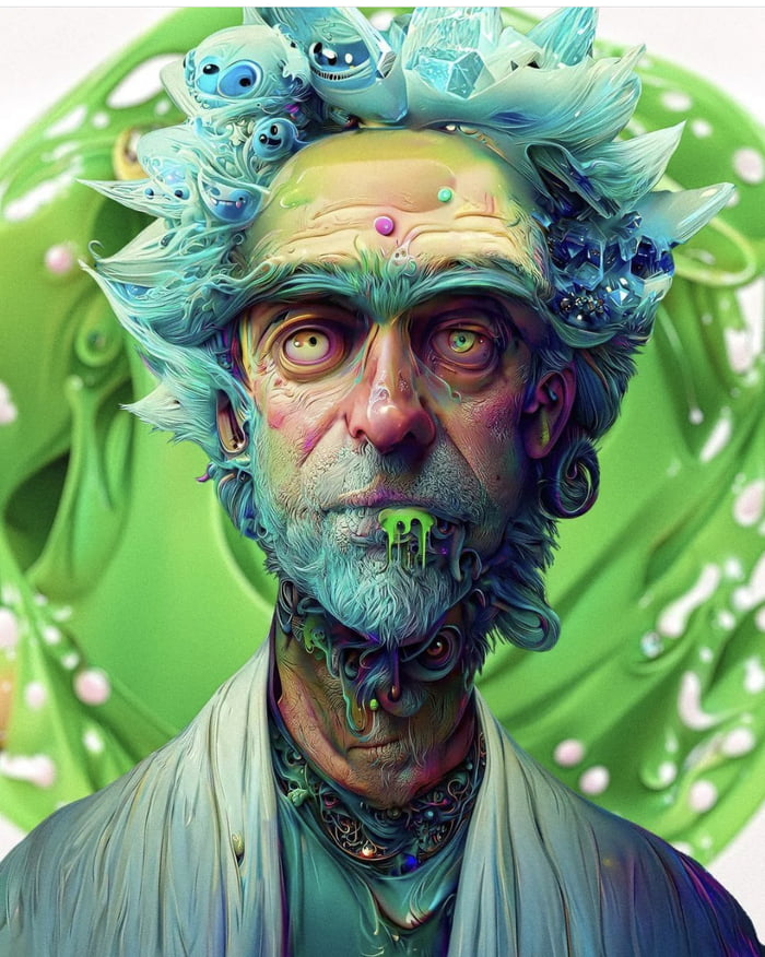 Rick Sanchez by @pazydoodles - 9GAG