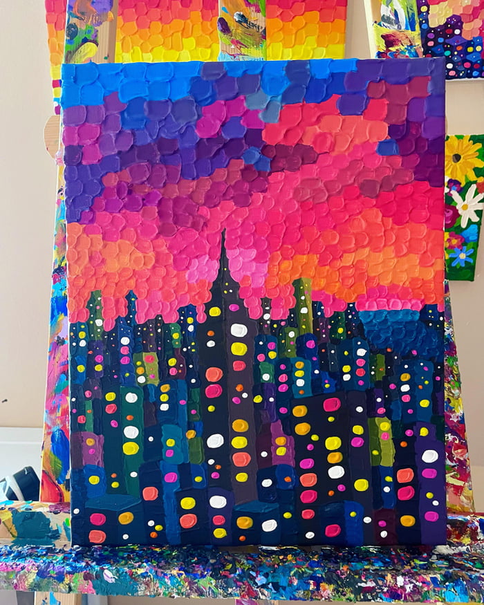 Oddly satisfying painting - 9GAG