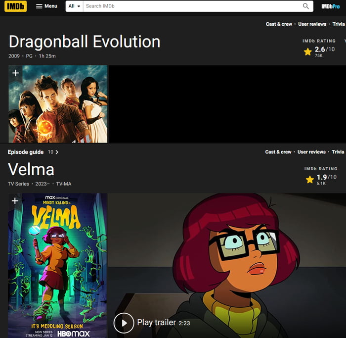 Velma Pushes Aside Dragonball Evolution To Officially Become