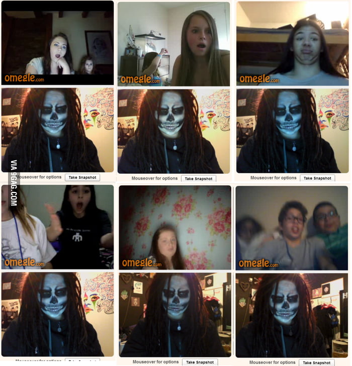 My adventure on Omegle as "Creepy Facepaint Girl" - Yes t...