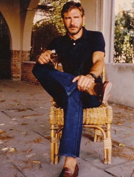 Harrison Ford Relaxing At His Home Gag