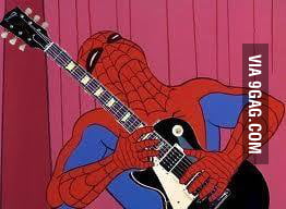 Spiderman playing Guitar by melitooh on DeviantArt