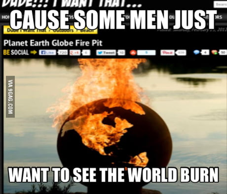 Planet Earth Globe Fire Pit 9gag