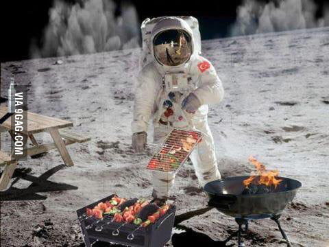 astronaut on fire meme