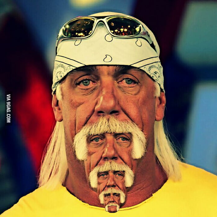 42 points * 1 comments - Hulk Hogan meets Photoshop - 9GAG has the best fun...