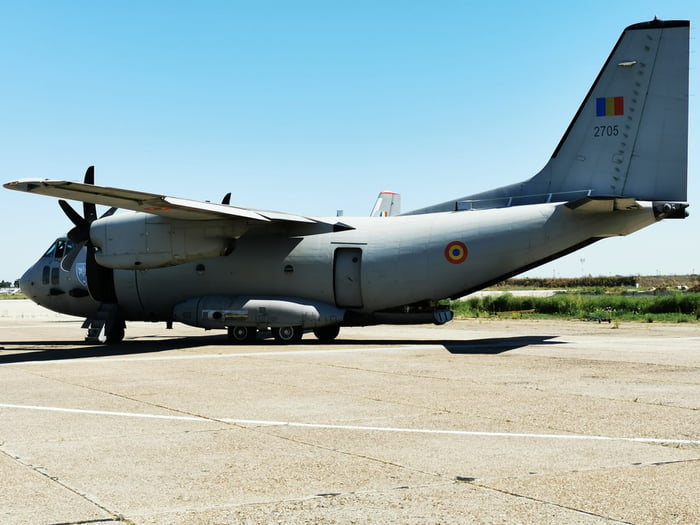 Romania sends a C-27 J Spartan to fight fires in Macedonia. - 9GAG