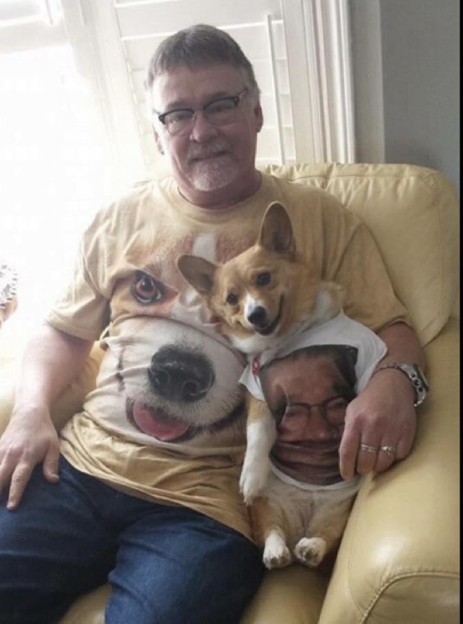 Matching dad hotsell and dog shirts