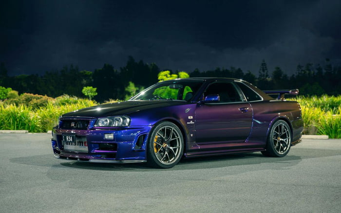 Midnight Purple R34 Gt R V Spec Ii 9gag