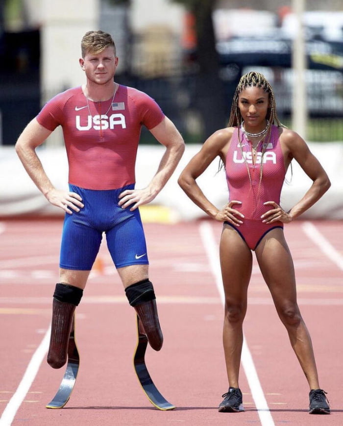 USA Olympian Tara Davis and her Boyfriend Hunter Woodhall who is ...