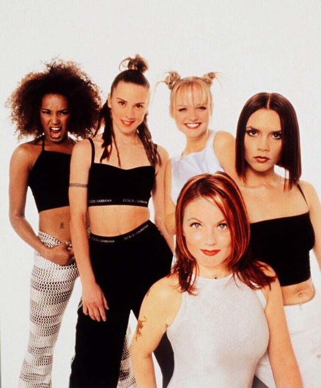 The Spice Girls in the 1990s. Happy 25th anniversary to 