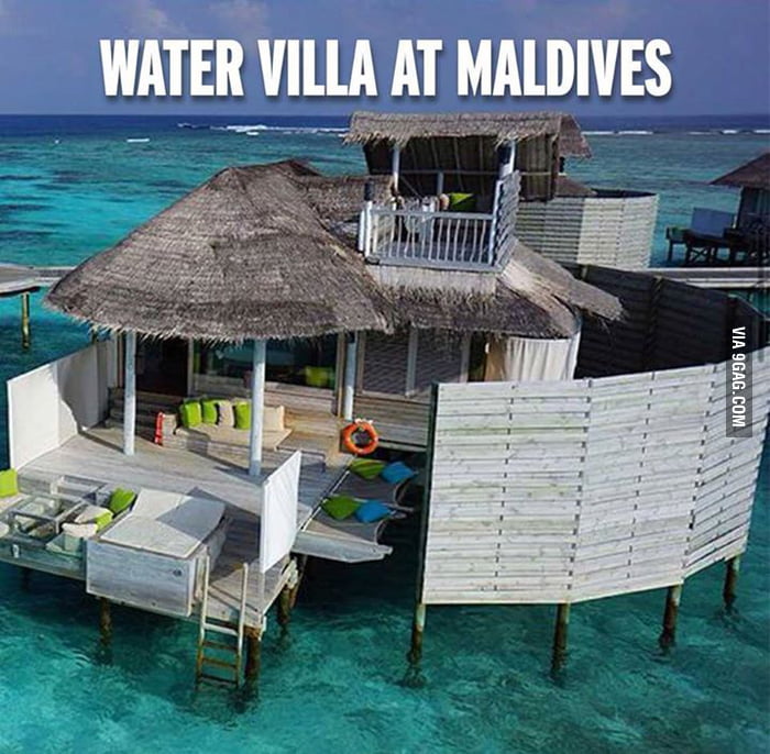 Water villa from where I live - 9GAG