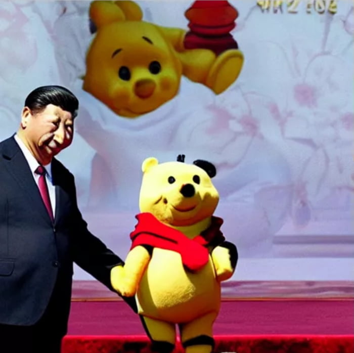 Pooh visits his doppelganger Xi Jinping - 9GAG