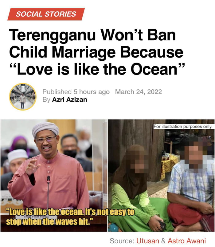 Malaysian State Executive Council Won’t Ban Child Marriage Because ...