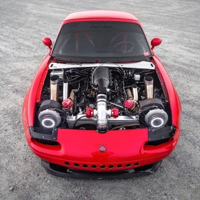 Twin turbo LS powered Mazda Miata - 9GAG