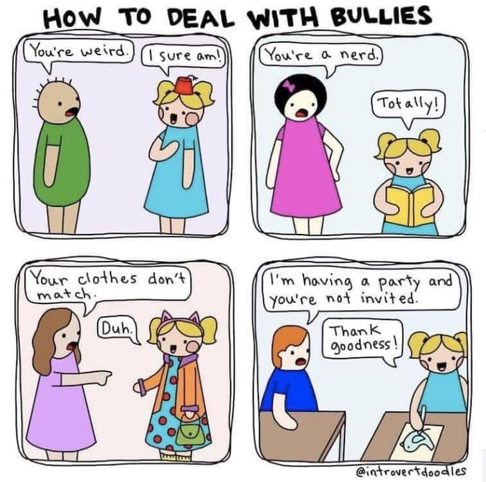  how to deal with bullies 9gag