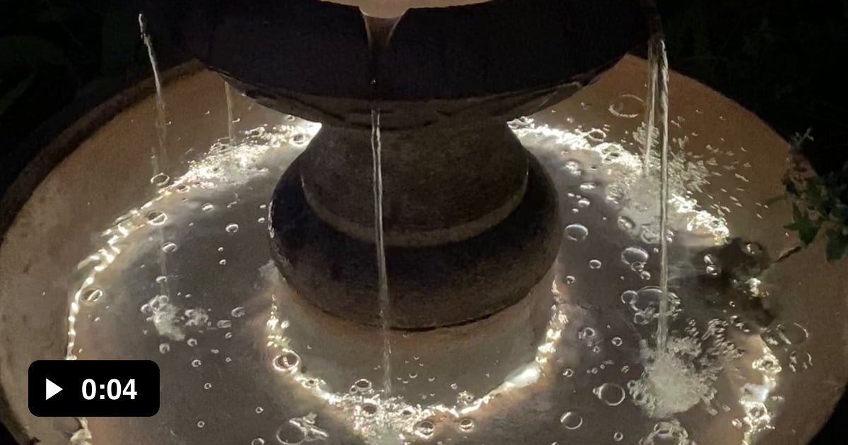 Solar Powered Fountain with Night Lights Under 150 budget 9GAG