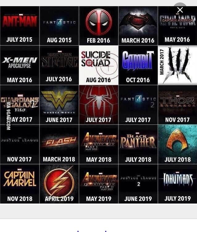 upcoming marvel movies