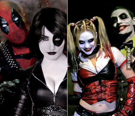 Deadpool And Domino Vs The Joker And Harley Quinn On Super