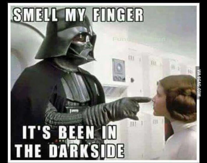 How does darth vader poop? 9GAG