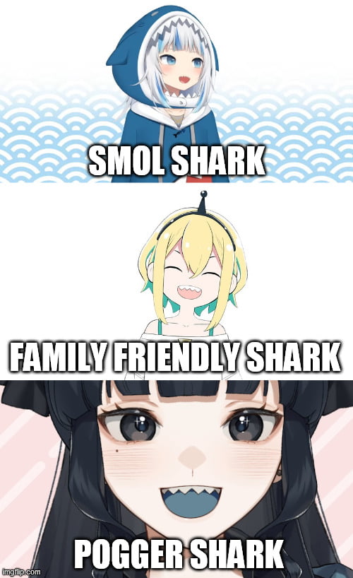 OC] Shark Friends?! (Amano Pikamee x Gawr Gura) : r/Virtualrs