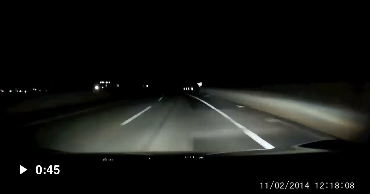 Driver encounters a suspicious roadblock late at night and recognizes ...