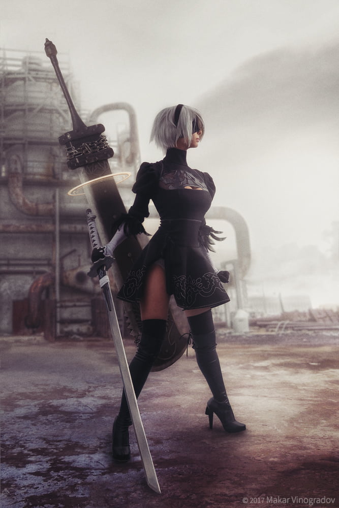 Nier Automata 2b Cosplay By Disharmonica 9gag