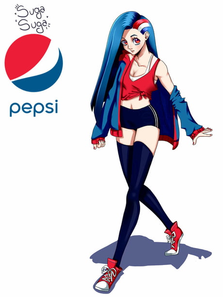 Coca Cola Anime Girl