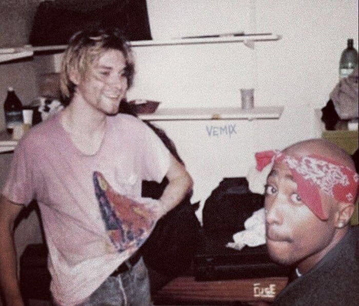 Today I Learned That Kurt Cobain And Tupac Shakur Used To Hang Out 9gag